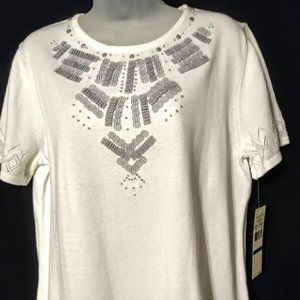 Alfred Dunner Santa Clara Short-Sleeve Sweater